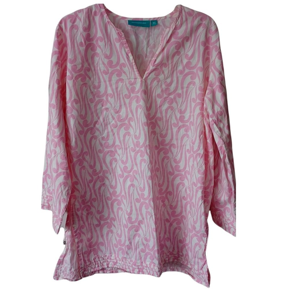 Needham Lane Pink And White Top Size Medium